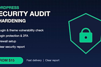fix wordpress security with a full audit and hardening