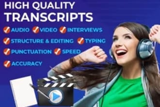 transcribe your voice file, audio or video file, dictation note into text