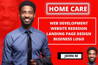 design healthcare website or home homecare website health website for patients