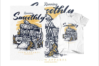 draw awesome graphic tees for you