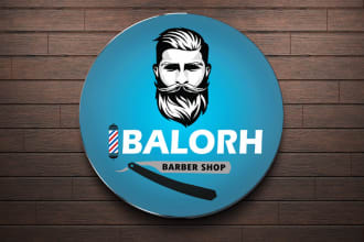 do outstanding barber shop logo