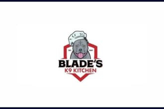be draw your cat, dog or cute animal pet logo design