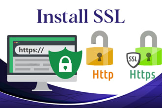 install SSL certificate or fix SSL and https issues