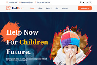 create crowdfunding, charity, nonprofit, ngo , fundraising , donation website