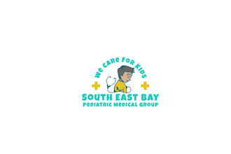 make awesome beautiful cute pediatrics medical logo with package