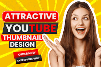 design youtube and facebook thumbnail for you in 3 hours