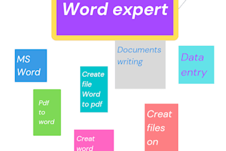 create design format word and  pdf documents