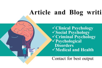 do your research articles and projects