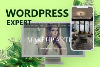 clone figma to wordpress website design, wix to wordpress landing page ecommerce