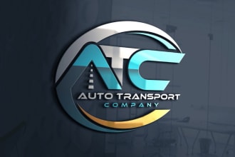 design transport logistics trucking freight and haulage logo