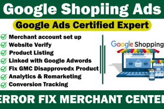 setup google shopping ads campaign