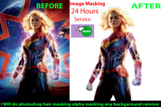 do background removal, image masking, alpha masking  services