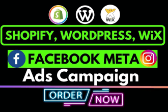 meta ads, run shopify fb advertising, fb marketing meta support dropshipping ads