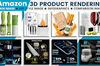 create 3d product rendering for amazon listing images