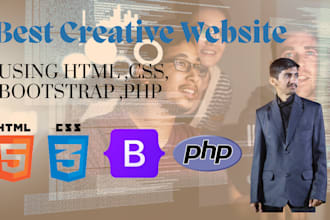 create music and photos php mysql website responsive design