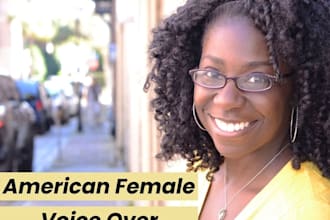 record a professional female voicemail or phone greeting