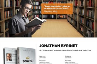 build modern book author website author website