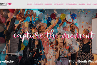 design photo booth, 360 photo booth website with online booking