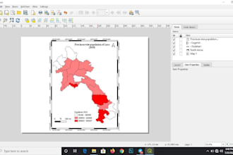 do spatial analysis and create gis map using qgis and arcmap