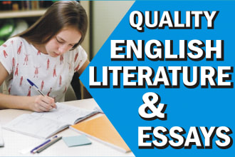 assist in urgent english literature, english essays and stories