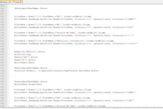build macro using excel formula