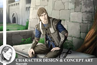 draw fantasy or dnd characters and concept art