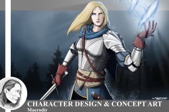 draw fantasy or dnd characters and concept art