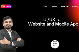 do figma design for the websites