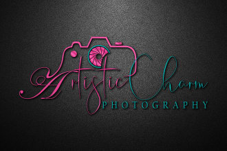 generate unique, luxury photography signature watermark or logo