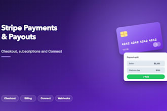 integrate stripe payments, subscriptions and payouts