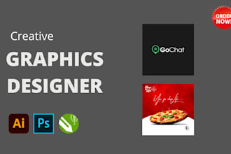 do logo design graphics with coreldraw, ai and photoshop