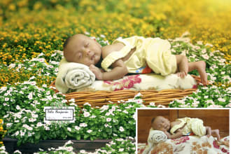 edit amazing your newborn baby, maternity photo retouch with in 24 hours