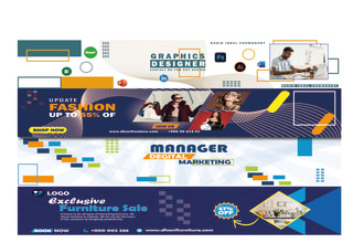 design facebook cover, youtube banner, and all social media