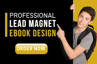 create a professional PDF lead magnet design and ebook