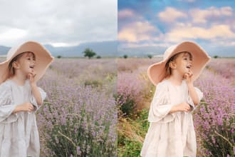 enhance image and color balance, retouch, color correct