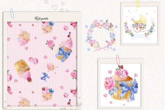 design your print and repeat kids pattern