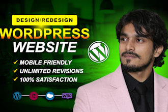 build full website creation, wordpress website development