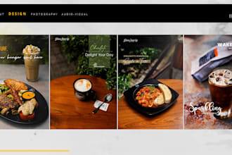 design a professional restaurant  menu, flyer or social media post