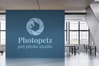 do minimalist custom line animal, pet logo