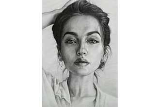 draw realistic pencil sketch from a photo