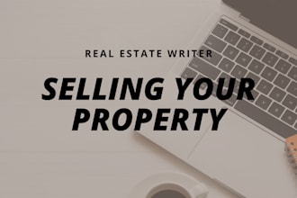 write SEO optimized blog posts on real estate, property, finance, and marketing