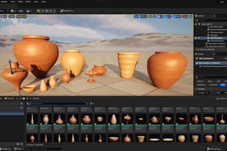 create game ready assets, models for games