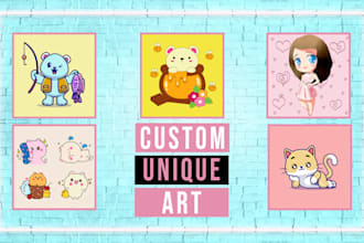 draw unique and custom illustrations