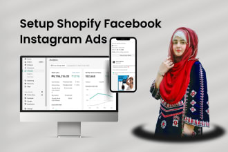 setup and optimize shopify facebook ads and instagram ads