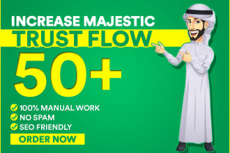 increase trust flow tf 50 plus for SEO google ranking