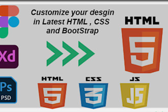 do frontend development in HTML, CSS, and bootstrap