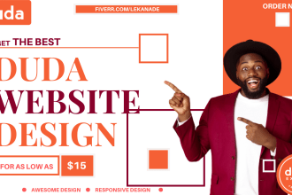 do responsive duda ecommerce website design  and redesign, duda website builder
