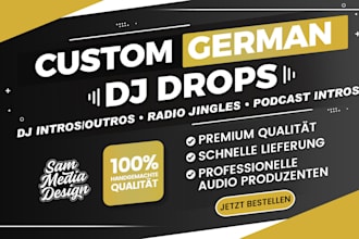create quality female german dj drops, radio jingles and more