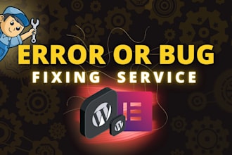 fixing wordpress website issues errors and bugs elementor