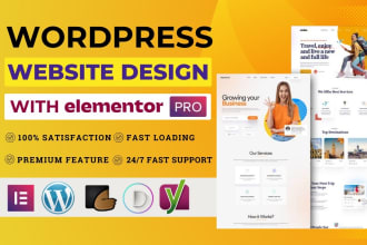 create responsive wordpress website with elementor pro page builder